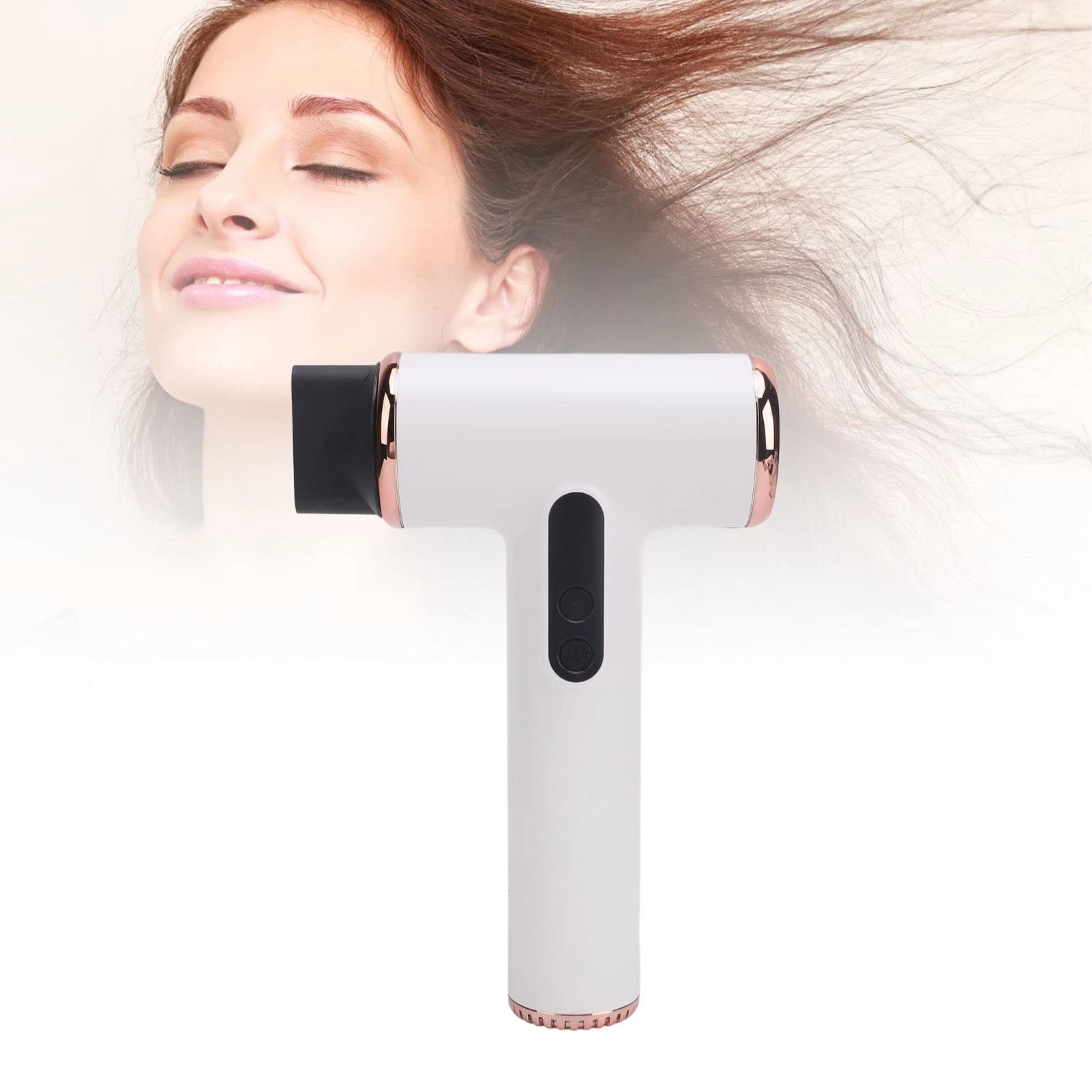 Asciugacapelli compatto Asciugacapelli senza fili ricaricabile tramite USB Sicuro 15000mAh 3 velocità con schermo digitale per bambini per esterni