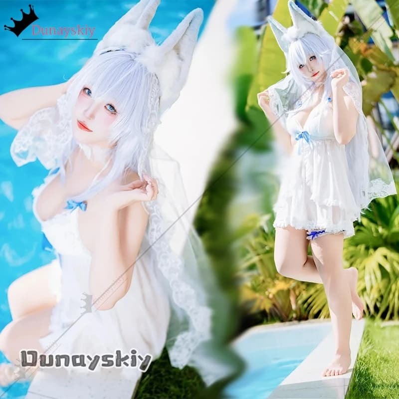 Gioco Azur Lane Shinano Costume Cosplay Hallween Carnevale Gioco di ruolo Festa a tema Dress Up Costume da bagno sexy Velo Abbigliamento da festa