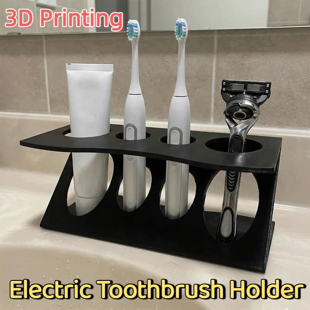 3D Electric Toothbrush holder Multifunction, Creative Support for Shaver, Space Saving, Stable, Shower Door Tools
