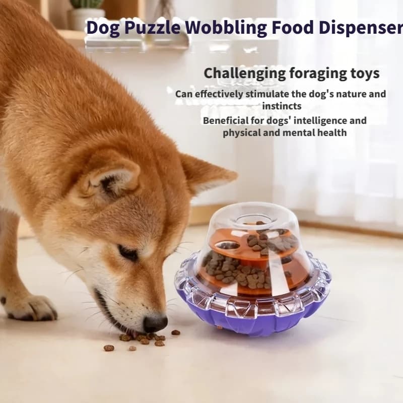 Pet Tumbler Leakage Food Dispenser Shaking Fun Feeding Bowl Interactive Treat Ball Toy For Dogs Cats Daily Pet Supplies