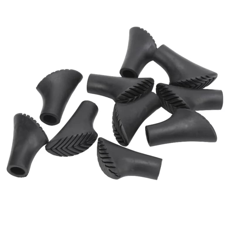Trekking Pole Foot Cover Walking Sticks Tips Rubber Protectors Outdoor Hiking Accessories