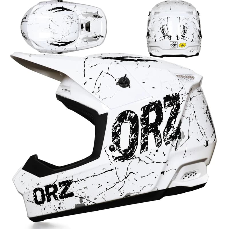 Professional off-road motorcycle helmet ORZ, off-road helmet for mountain bike, DH downhill Capacity De Motocicletta