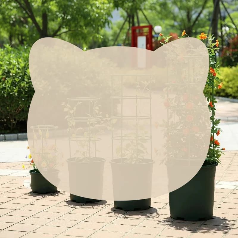 6/18/24Pcs Adjustable Splicable Plant Support Cage Potted Climbing Plant Growth Support Frame