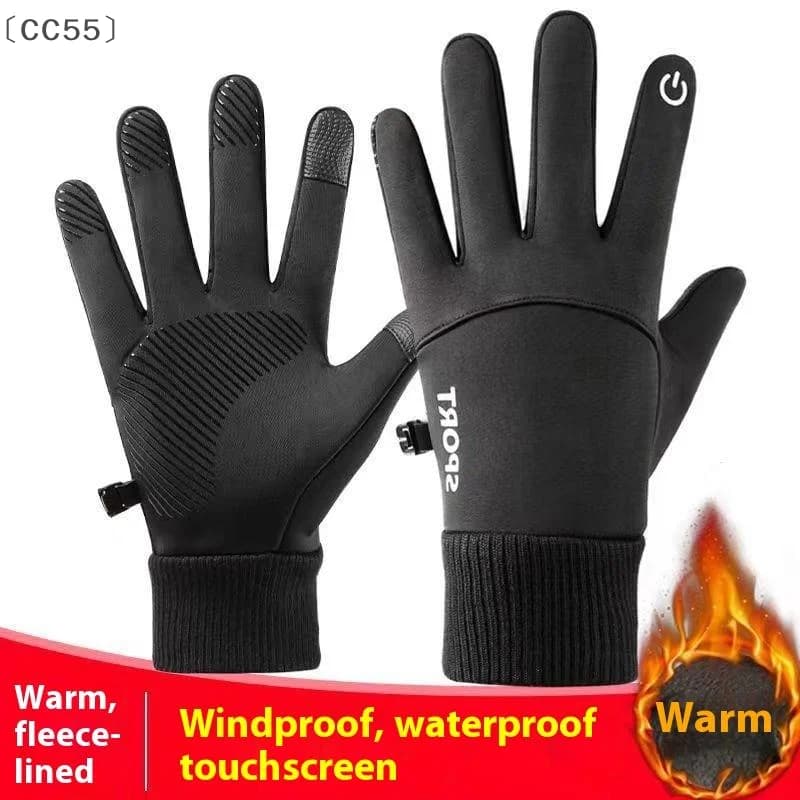 maveraCC55 AanMen Inverno Caldo Dita Completa Impermeabile Ciclismo Sport All'aria Aperta Corsa Moto Sci Touch Screen Guanti In Pile