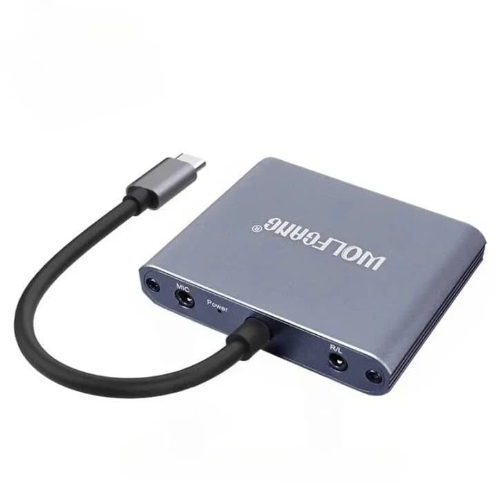 Per WOLFGANG WVD01 USB3.0 per HDMI Type-C per giochi HD Conferenza in streaming live e condizioni di commerce elettroniche Scheda di acquisizione audio video