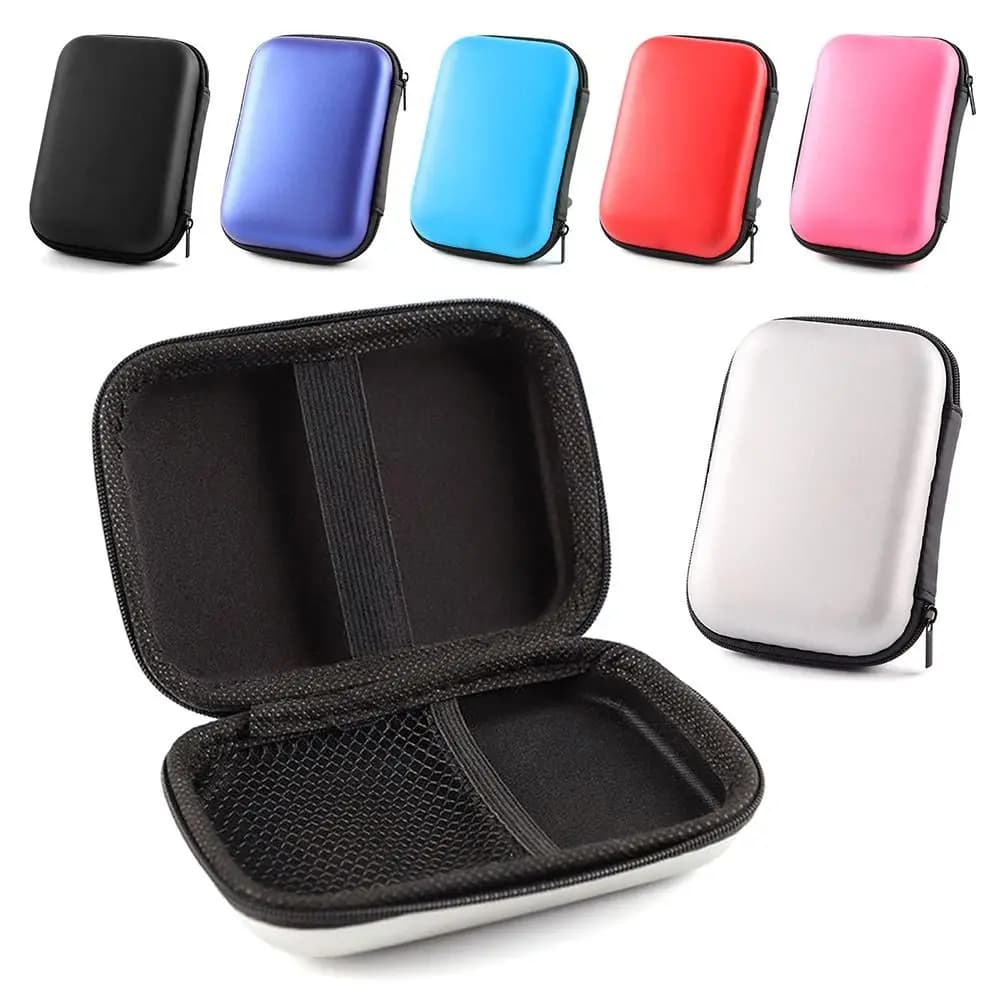 Accessori per cuffie Custodia per scheda di memoria Organizzatore per cavi Custodia per disco rigido HDD esterno da 2,5 pollici Scatola di immagazzinaggio Scatola per auricolari