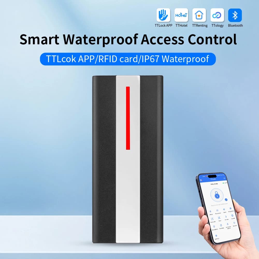 Serratura Intelligente H1X IP67 Impermeabile TTlock con Controllo Accessi, Tastierino, Impronta Digitale, Codice, Bluetooth, Scheda 13.56Mhz e Sblocco tramite App