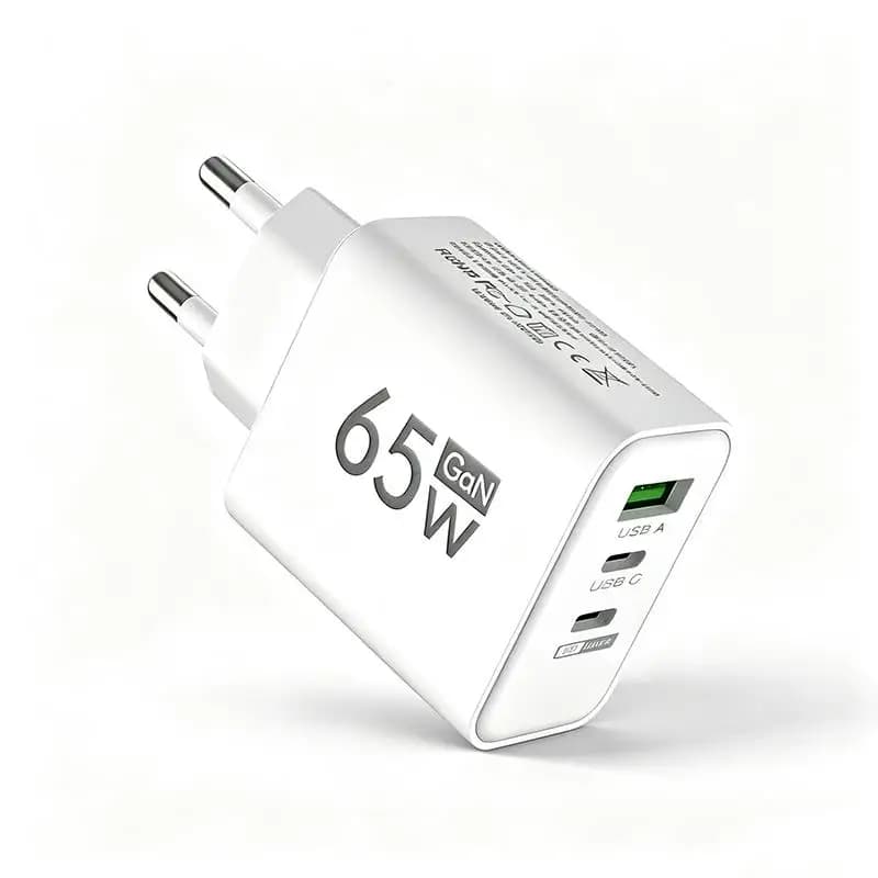 65W GaN USB Charger PD Type C Charging Phone Power Adpater For iPhone 15 14 Xiaomi Samsung EU/US Plug Wall Charger