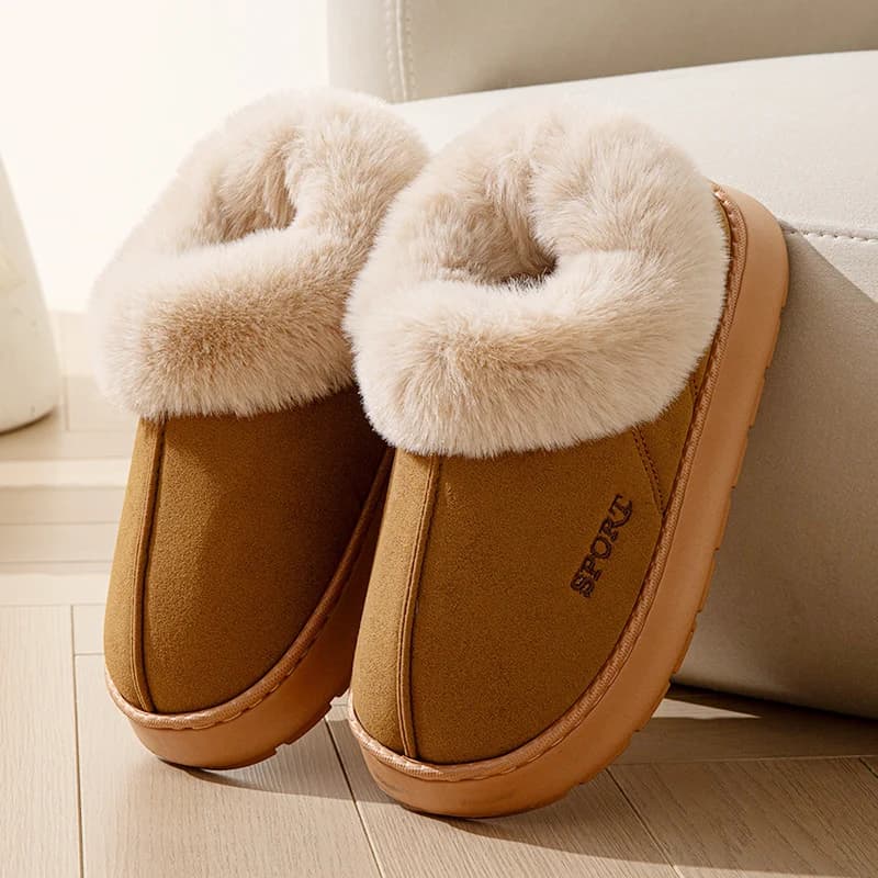 Fluffy Women's Slippers Plush Winter Ankle Boots Female Luxury Designer Woman Shoes Flat Indoor Casual Fuzzy Fur Slides Elegant