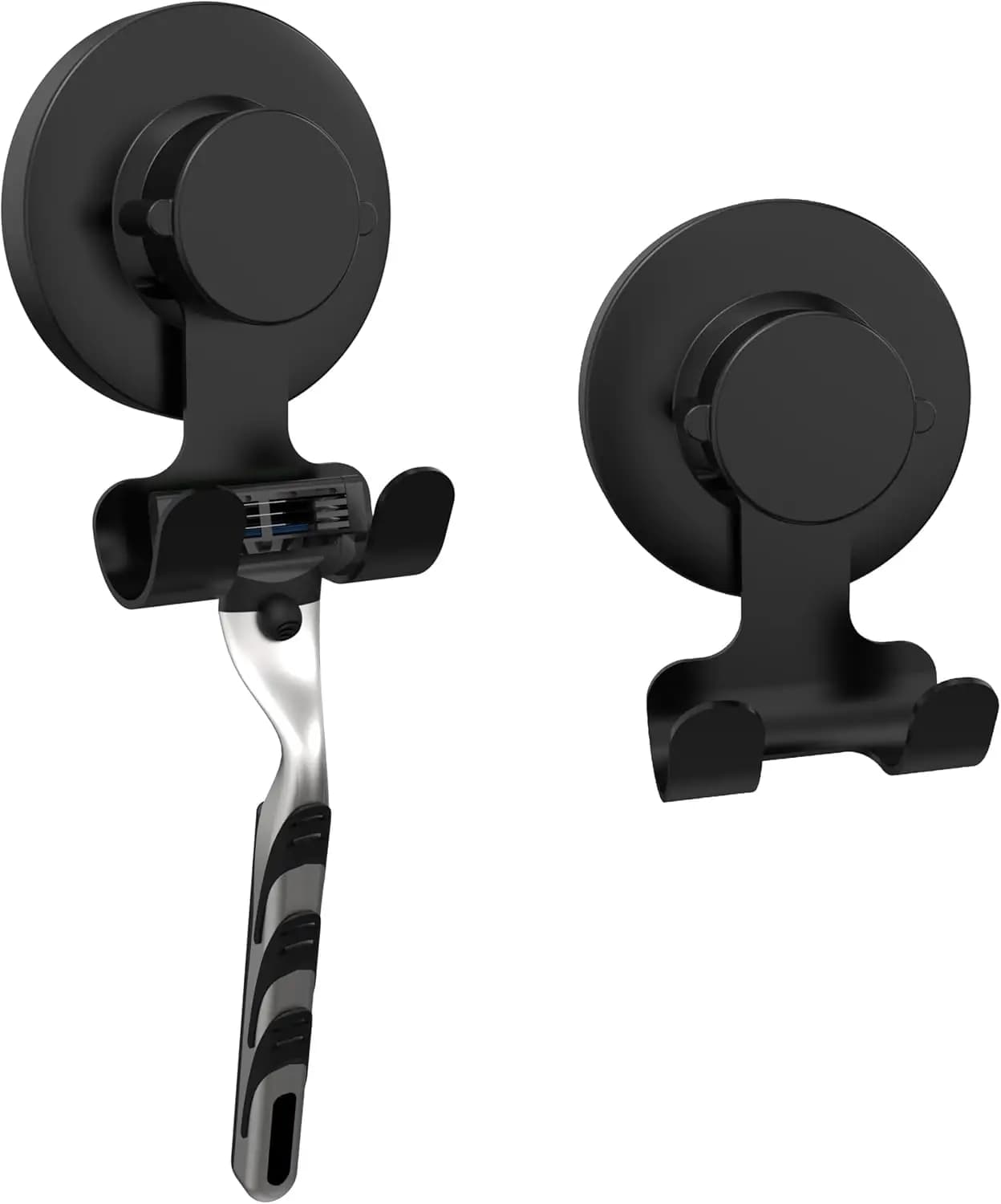 Ganci a ventosa per asciugamani, rasoi, cappotti, accappatoi e spugne, ganci sottovuoto in acciaio inossidabile 304 per bagno e cucina, neri