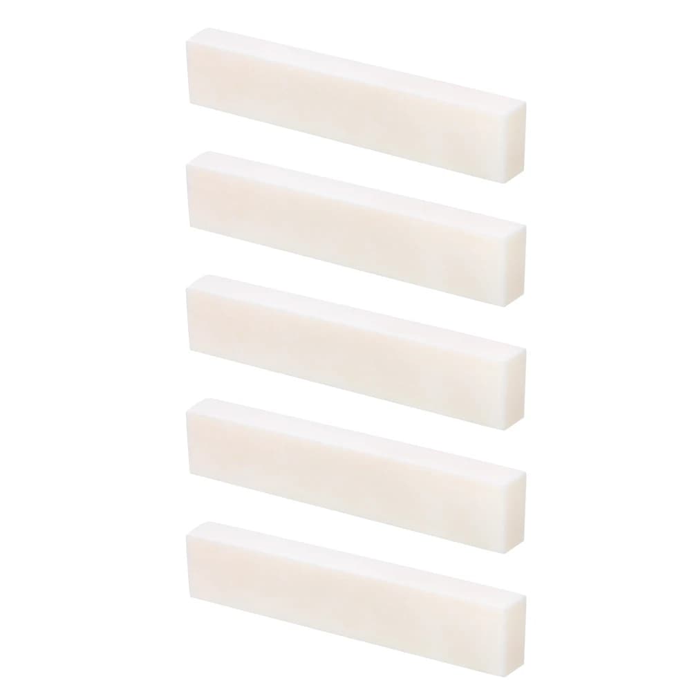 Cuscino per corda in osso di bufalo grezzo fai da te per chitarra classica, elettrica e acustica 52x6x10mm