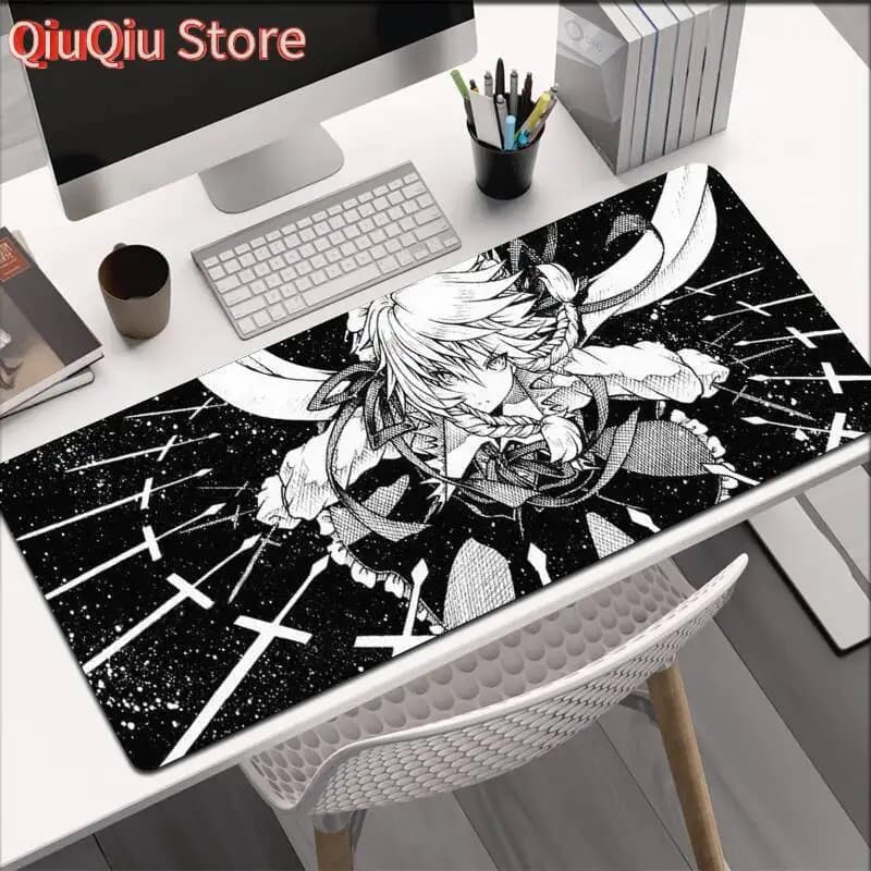 Izayoi Sakuya TouHou Progetto Comic Mouse Pad Gioco Laptop Tappetino da gioco 40x90 Extra Large Kawaii Anime Mousepad Accessori da gioco per PC