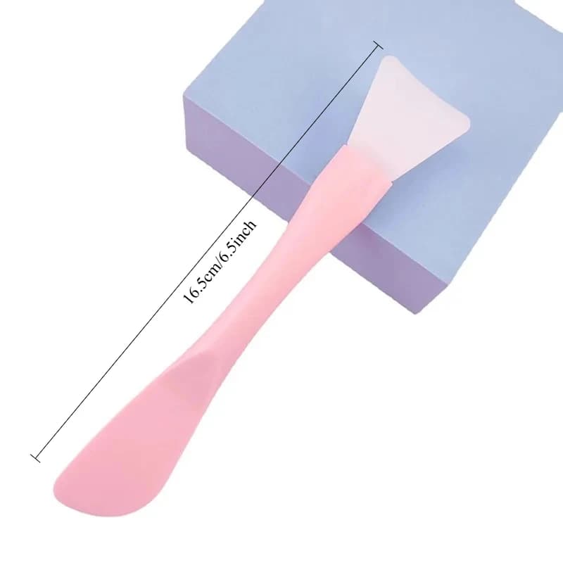 Pennello in silicone per maschera viso, morbido, integrato, a doppio uso, per applicazione maschera e regolazione film DIY, strumento di bellezza