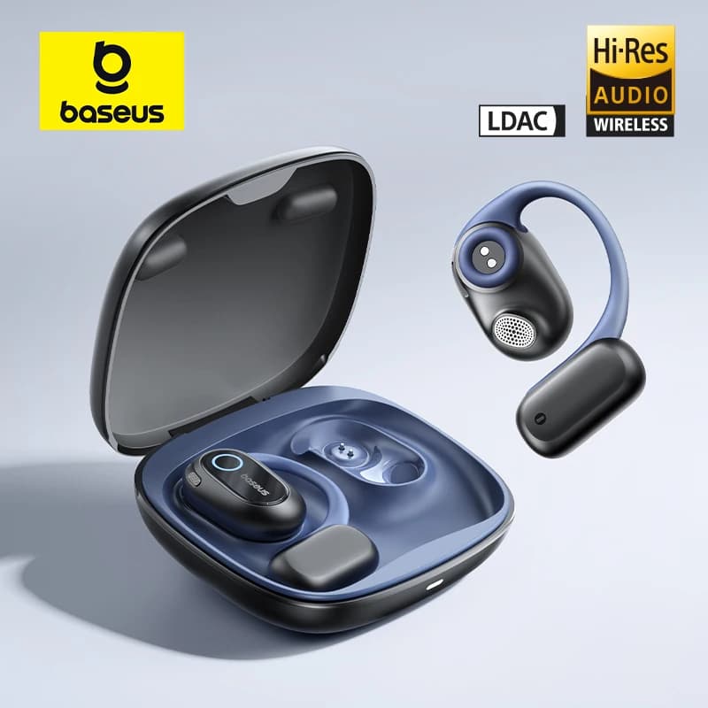Baseus Bowie MF1/Eli 15i Fit Open-ear Sports Wireless Bluetooth 5.4 Ear Hooks Sports audio for low large 60 hours of playback
