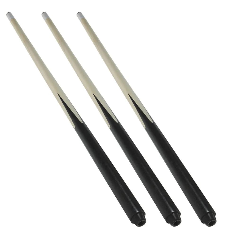 Set di 3 Mini Stecche da Biliardo in Legno, Cues Corti per Snooker, Accessori per Sala da Biliardo