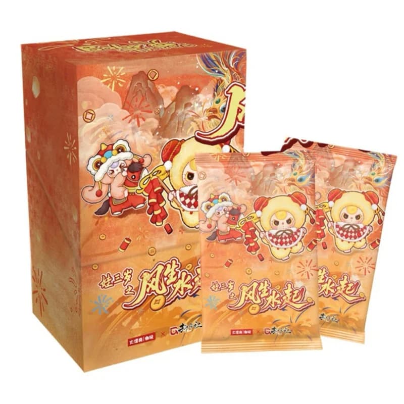 Genuine Baby Three Fengshengshuiqi Blind Box - Squisita Scatola a Sorpresa con Carte Collezionabili Ufficiali