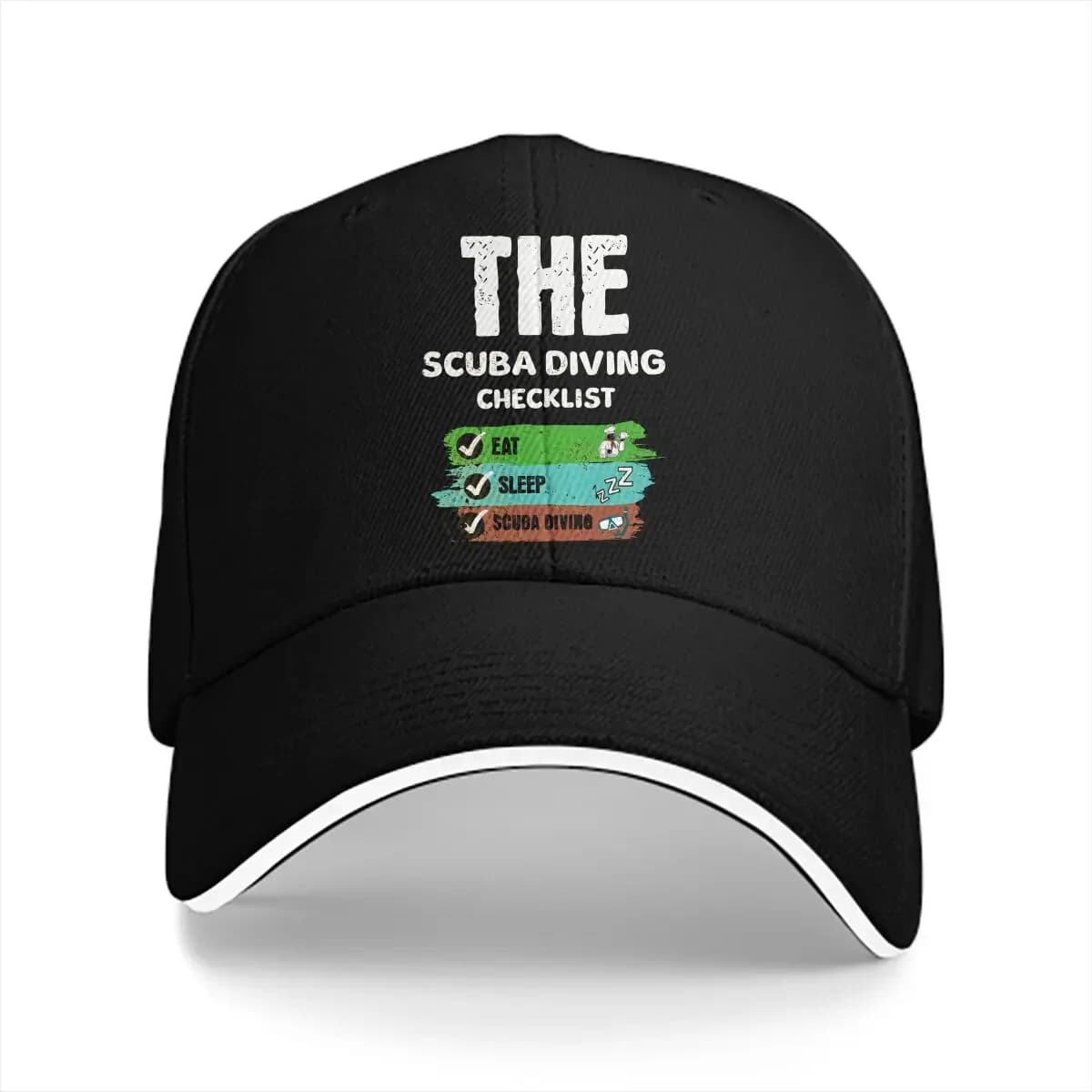 Pure Color Dad Hats Eat Sleep Scuba Hat Sun Visor Baseball Caps Dive Diving Peaked Cap