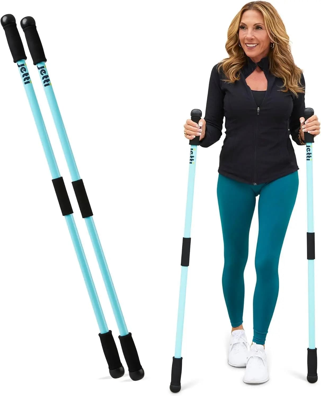 Bastoncini da Passeggio Pesati – 1,2 libbre ciascuno, Bastoni da Trekking Ergonomici per Equilibrio e Stabilità – Bastoncini da Escursionismo Durevoli per Anziani