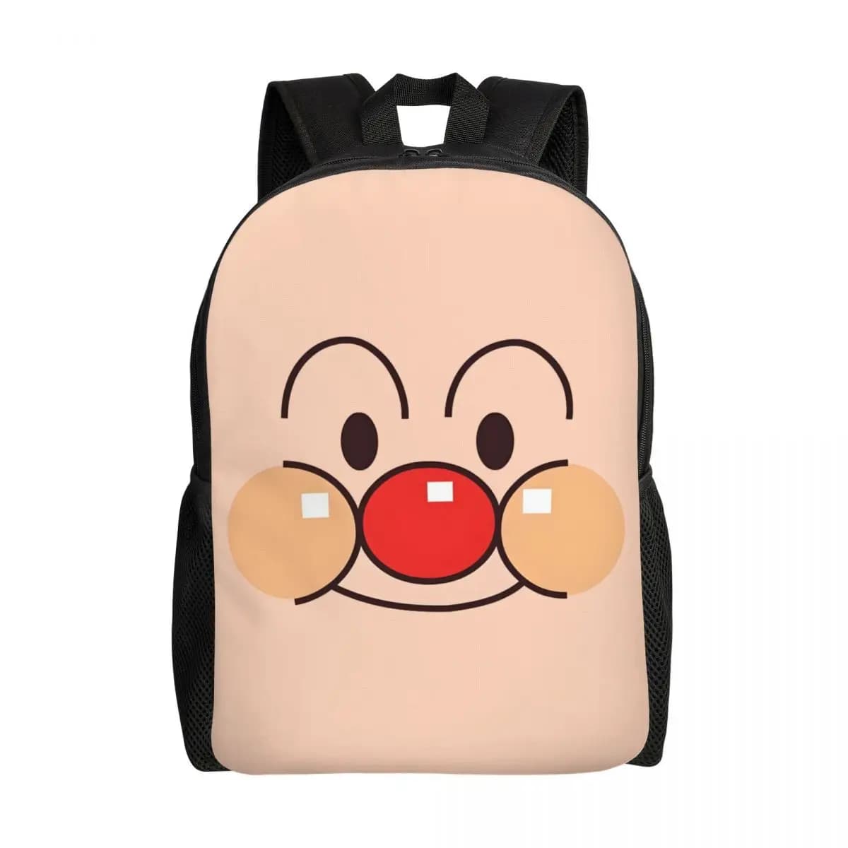 Zaino personalizzato con volto dei cartoni animati A-Anpanmanes per uomo e donna, borsa per libri per studenti delle scuole universitarie, adatta per borse per laptop da 15 pollici