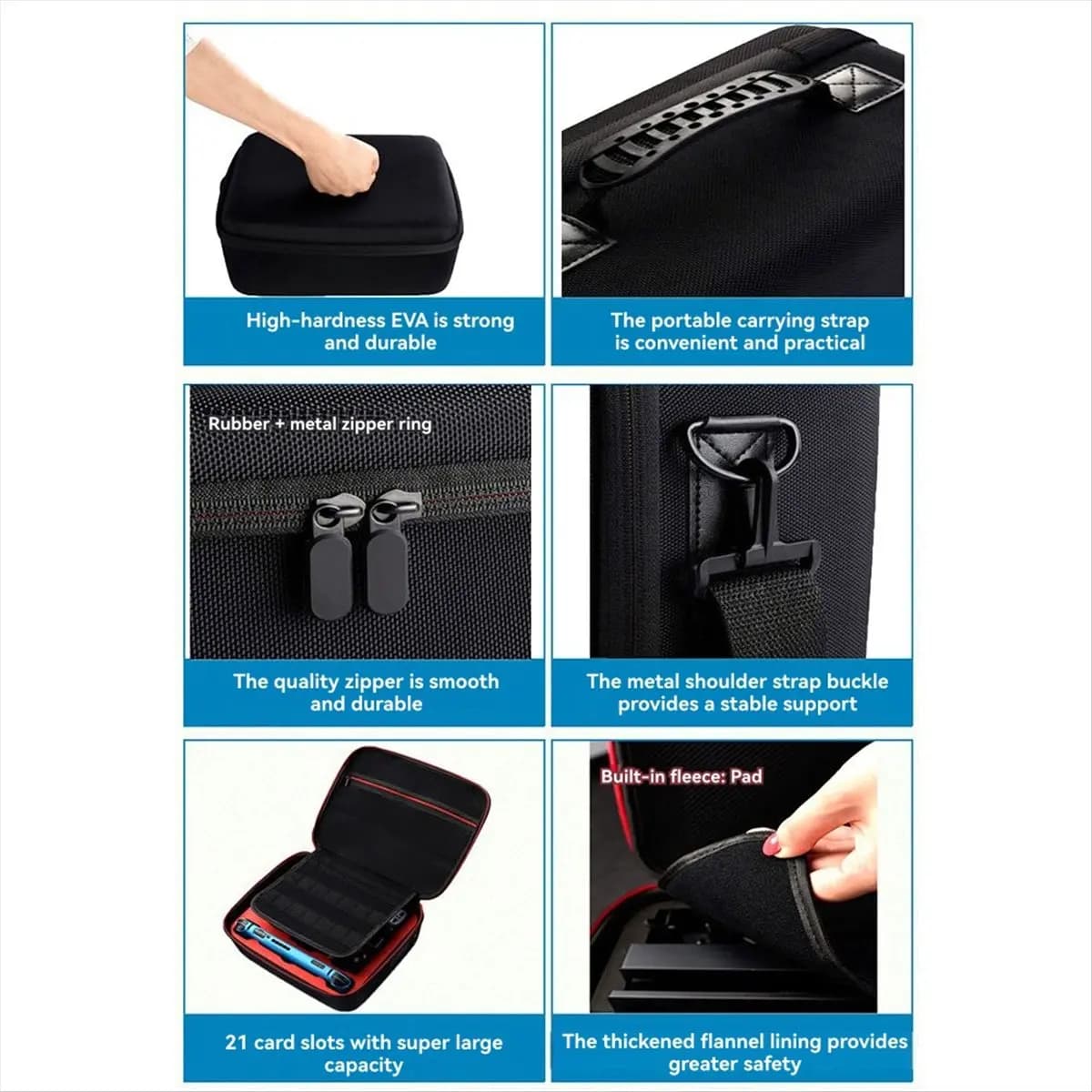 (ABYM) Borsa organizer portatile per accessori da golf per palline, tee e pennarelli - Custodia porta guanto da golf con modellatore per guanto