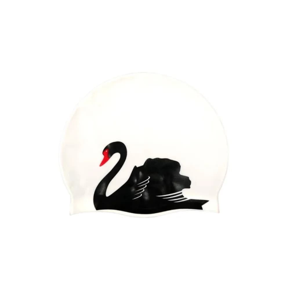Plus Size Swimming Cap Anti Slip Ear Protection Bathing Caps Printed Pattern Silicone Silicone Swim Cap Adult Swimming