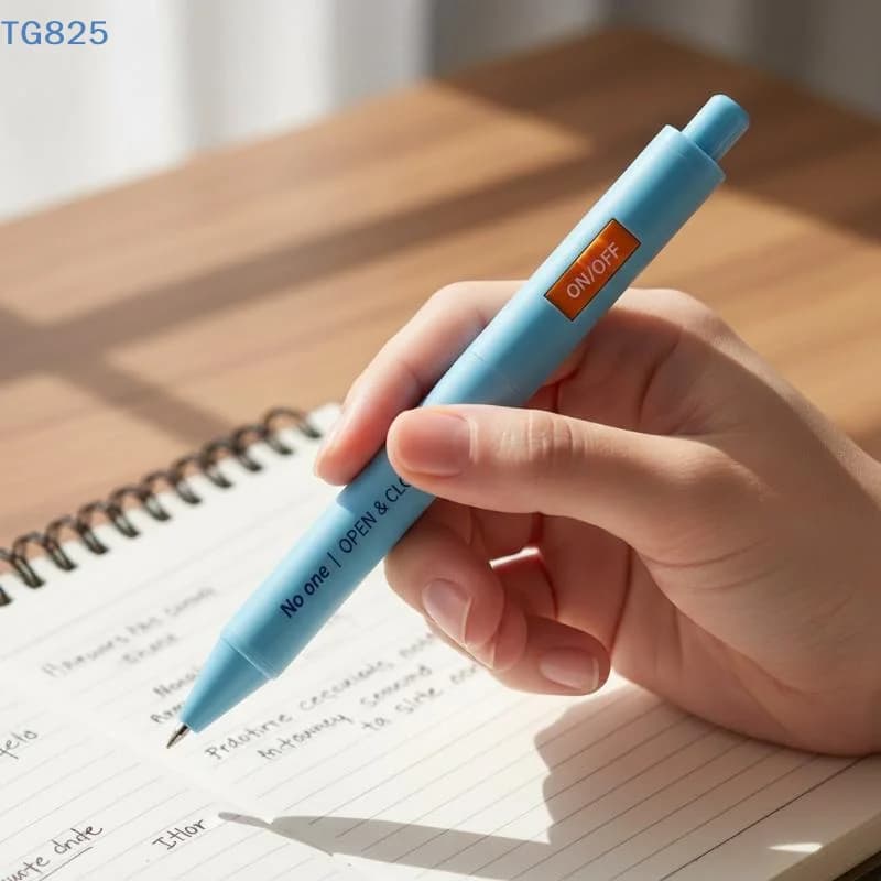 【AN】【SA】1Pcs Creative Open/Close 0.5mm Dual Ball Tip Quick-Dry Black Ink Pens Fidget Click Gel Pen Fun Stationery
