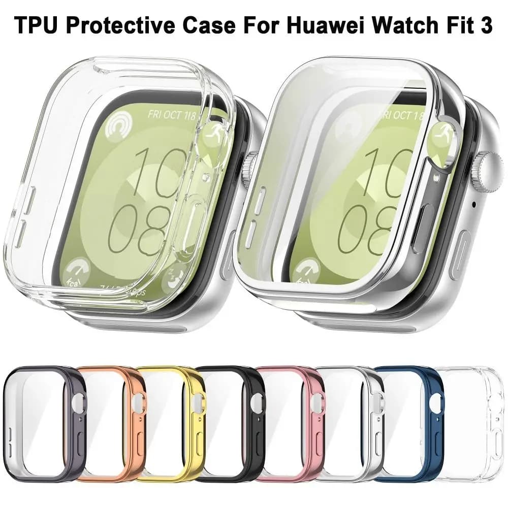 Custodia in TPU per paraurti nuova custodia protettiva per cinturino intelligente accessori morbidi protezione per schermo per Huawei Watch Fit 3