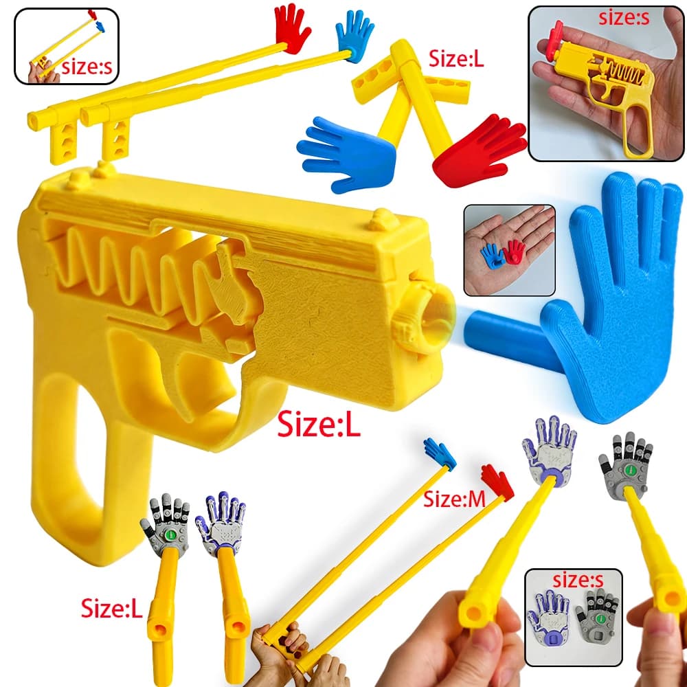 Modello di palmo telescopico stampato in 3D, estensibile, per cosplay e decorazioni domestiche, accessorio per Halloween e collezione di giochi per feste