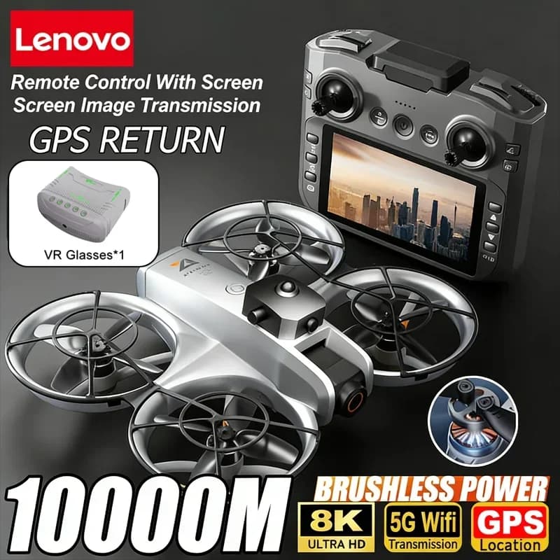 Lenovo Z4 Drone 8K Aerial HD Dual Camera 5G WIFI GPS Intelligent Obstacle Avoidance Photography Brushless Power Screen RC Drone