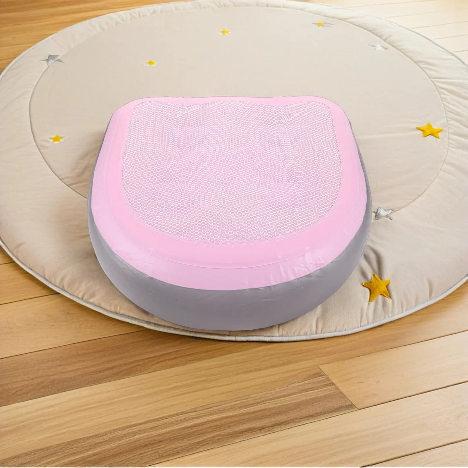 Sedile Gonfiabile Multifunzione per Vasca da Bagno e Idromassaggio, con Ventose Antiscivolo, Supporto Ergonomico, Cuscino Portatile per Spa