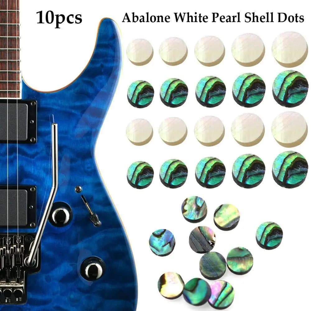 Tastiera Colorata per Ukulele Acustico con Intarsi in Abalone e Perle