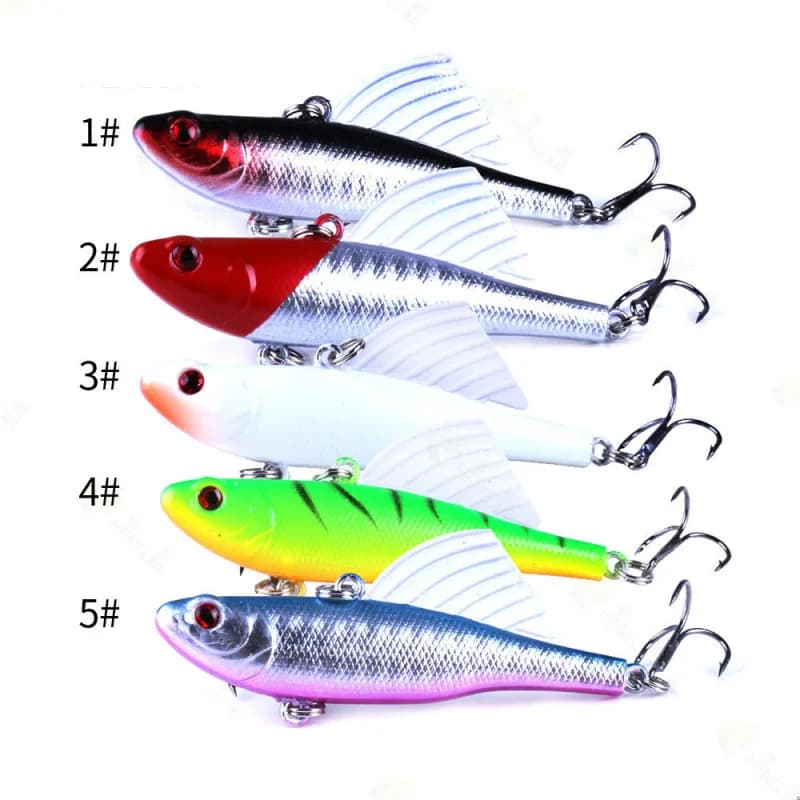 5 pezzi 6,5 cm/17,2 g/6 # Esca artificiale a immersione rapida VIBPencil, esca a immersione per la pesca in mare, esca artificiale, esca a immersione.