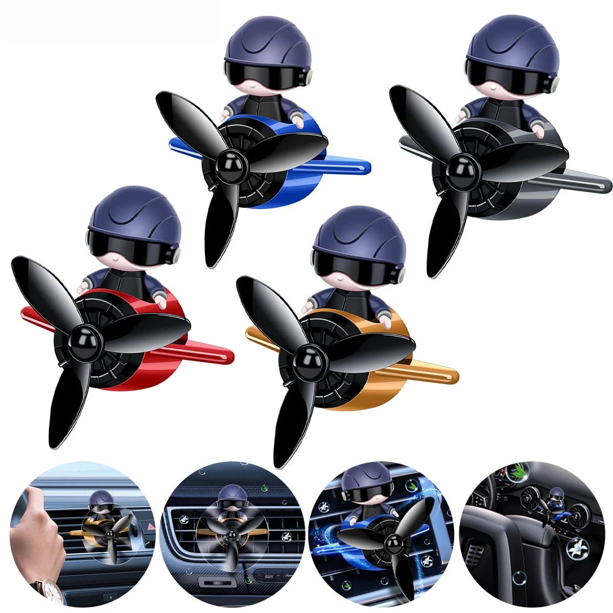 Deodorant for car Perfume diffuser Pilot Automatic solar rotation Aromatherapy Air output Fragrance Supplies for interior cars