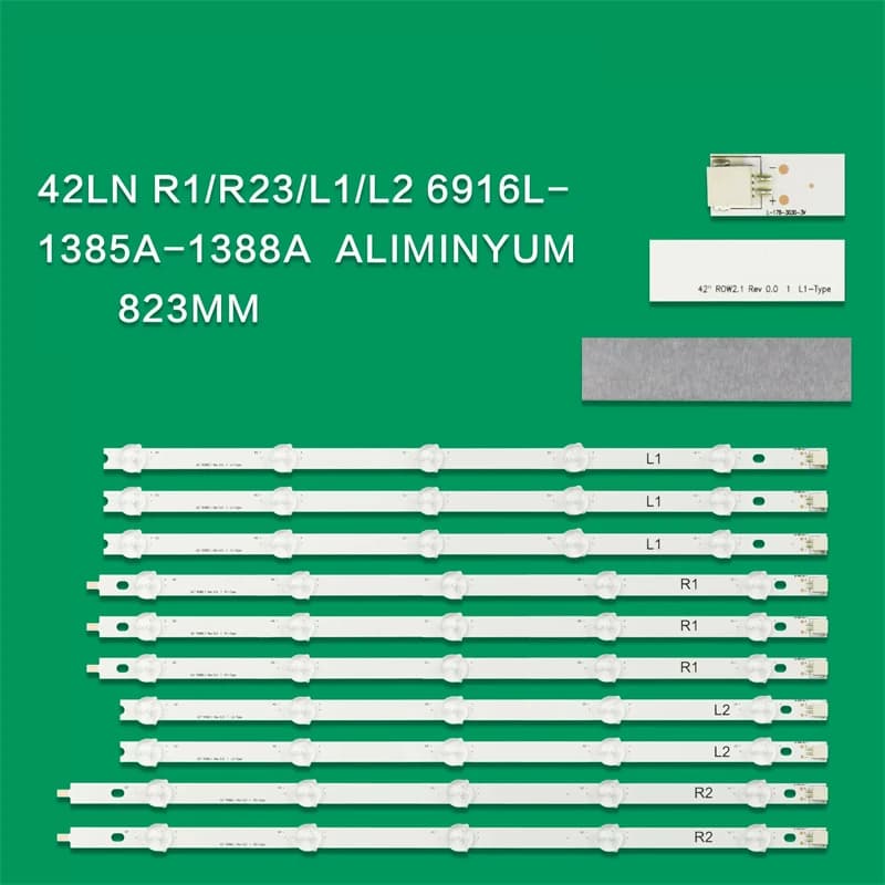 10/30PCS Striscia di retroilluminazione a LED per 42LA620S 42LN570S 6916L-1214A 6916L-1215A 6916L-1216A 6916L-1217A
