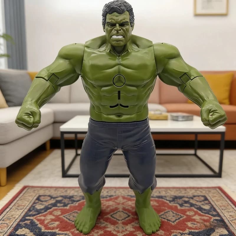 Action Figure di Hulk degli Avengers da 30cm con Articolazioni Mobili ed Effetti Sonori, Modellino da Collezione, Decorazione da Scrivania, Regalo di Compleanno per Fan