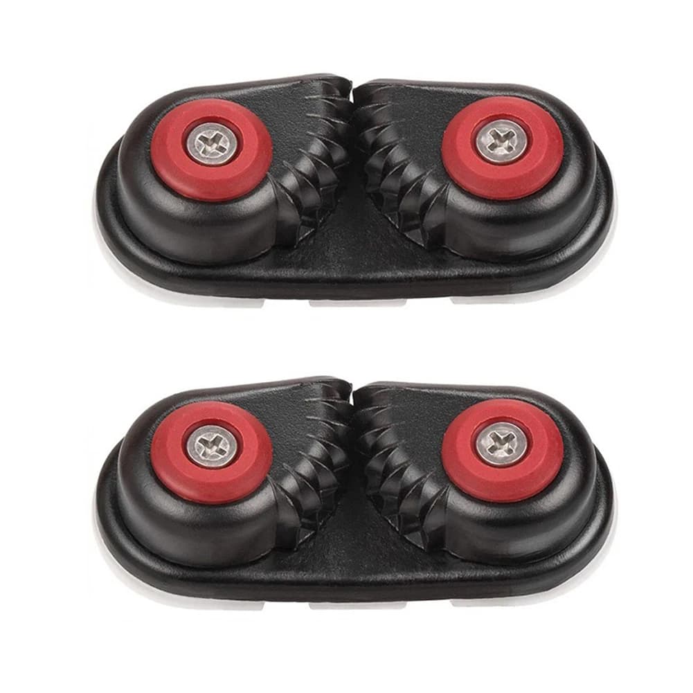 Black Nylon Aluminum Alloy Cam Cleats Fairlead Rope Gripper for Marine Sailing Accessories for Ships Sailboats