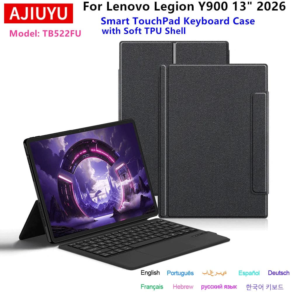 TouchPad Keyboard for Lenovo Legion Y900 13" 2026 Case Smart TrackPad Keyboard Cover for LEGION Y900 TB522FU 13'' Tablet PC Case