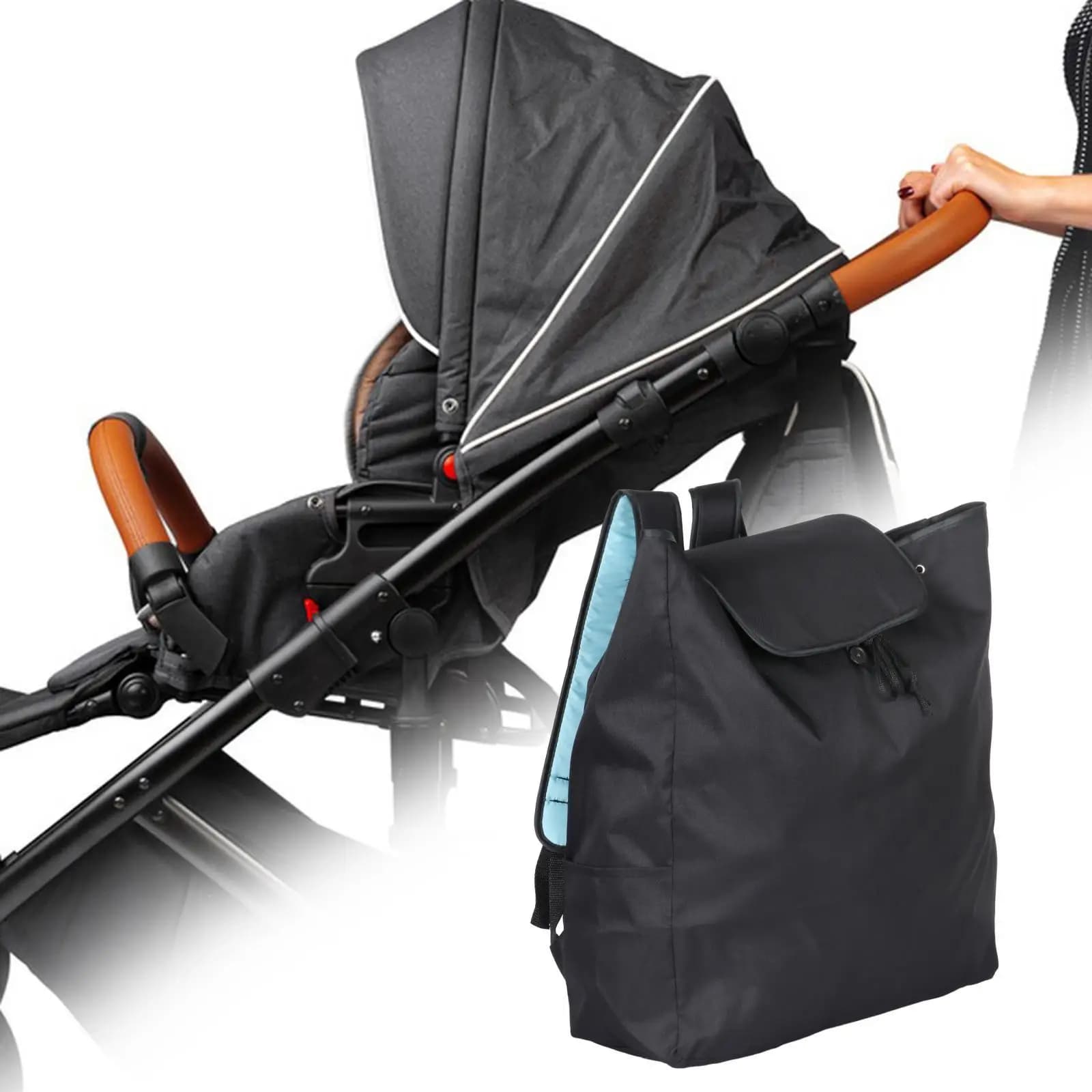 Stroller Travel Container Folding Easy Carrying Baby Travel Bag Adjustable Strap