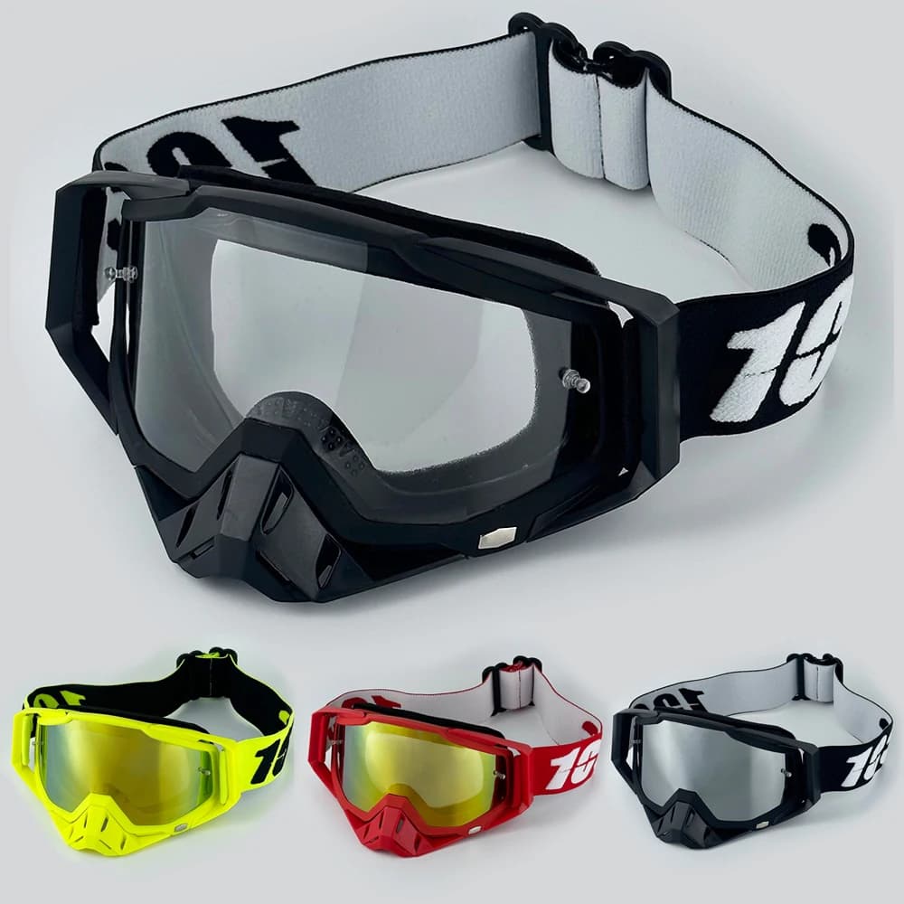 Occhiali da Moto, Occhiali da Motocross, Occhiali da Sole Off-road, Occhiali da Ciclismo, da Corsa, per Moto, Dirt Bike, ATV, Sci