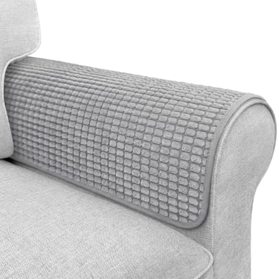Couch Arm Covers, Sofa Arm Covers, Waterproof Armrest Cover for Sofa, Armchair, Loveseat, Headrest Cover, Non-Slip Recliner Arm