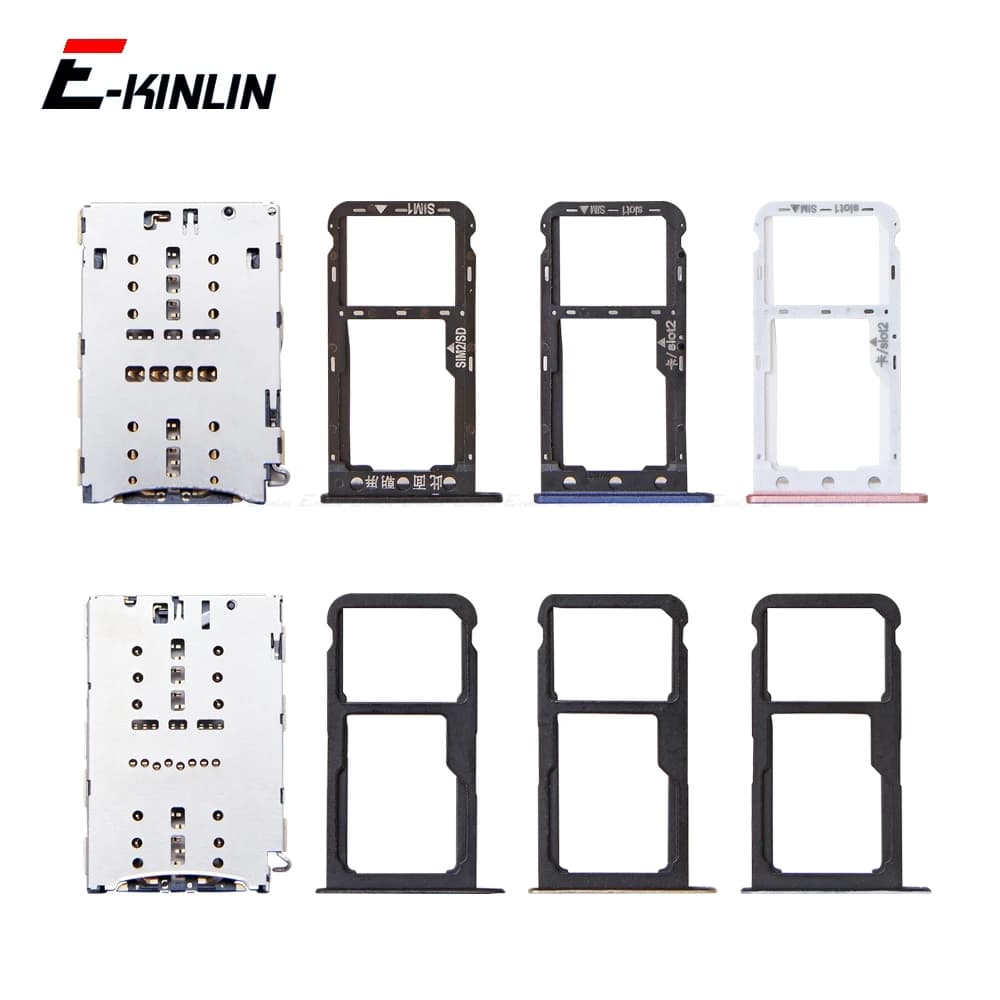 Supporto per presa contenitore Micro SD Slot connettore Vassoio scheda SIM per lettore adattatore HuaWei P9 Lite Mini IP03 EVA-AL00