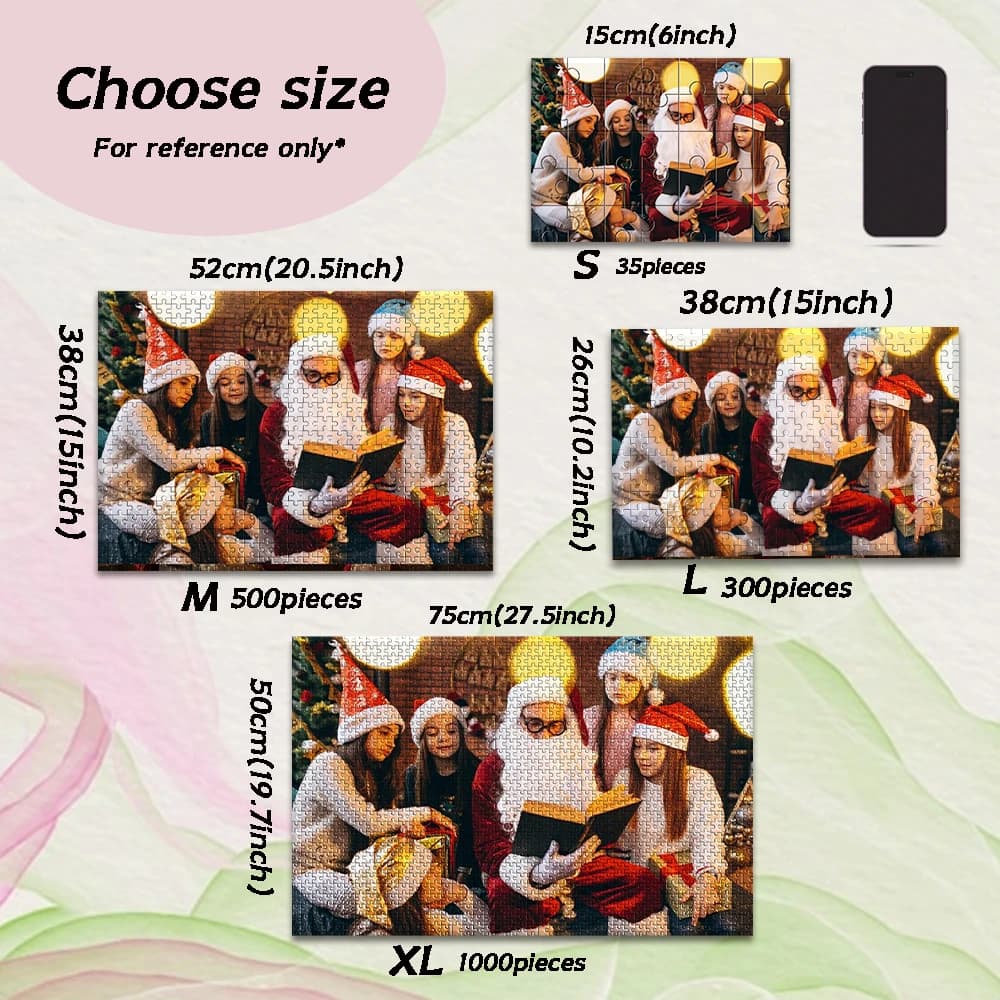 Puzzle Personalizzati con Foto 35/300/500/1000 Pezzi, Puzzle Decompressione su Misura con Immagini Personalizzate
