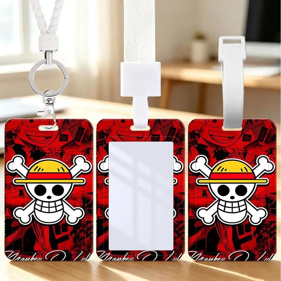 1pc Multi functional Student Bus ID Card Nurse Badge Card Protective Cover Lanyard cable tie Luggage tag card holder OneS