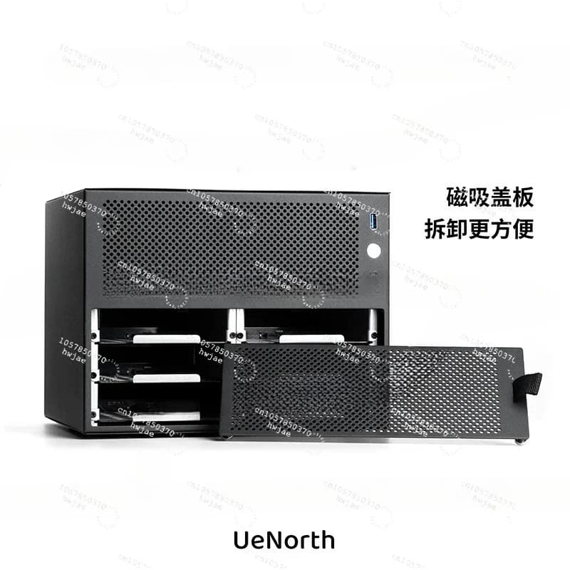 6 Bay NAS Case For Mini ITX Motherboard DIY Desktop Storage Server Small Chassis