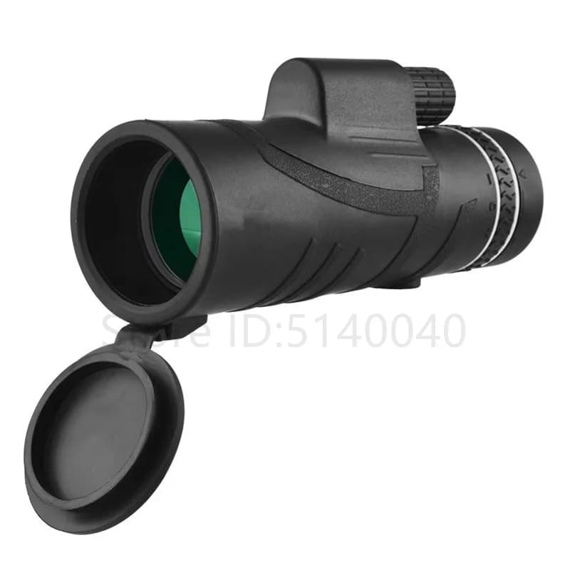Binocolo 10X42 con Prisma BAK4, Lente Ottica ad Alta Potenza per Caccia e Birdwatching, Monocolo Telescopio Leggero