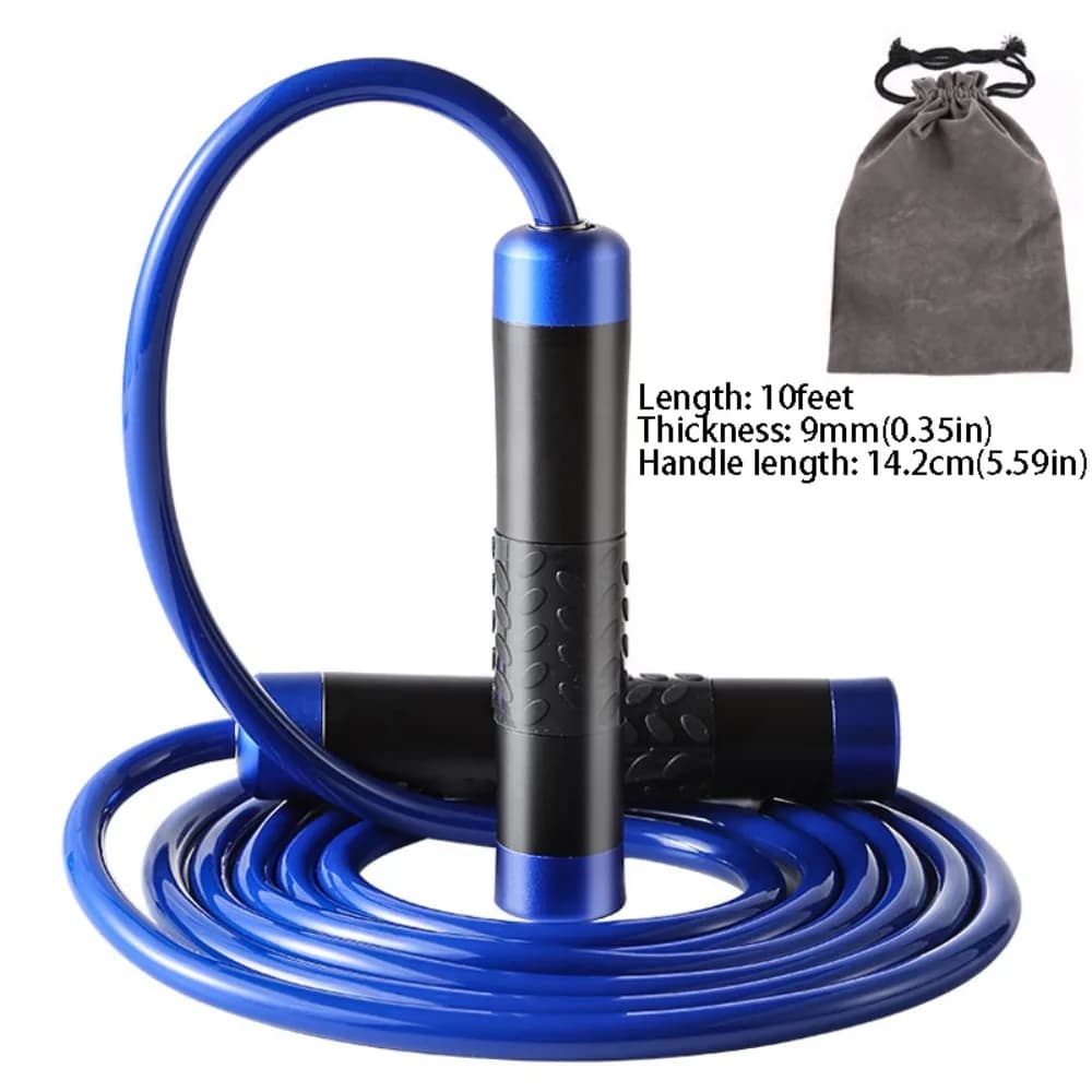 Aluminum Alloy Weight-bearing Jump Rope 300cm Length Heavy Cable Weighted Jump Rope Ball Bearing Handles Speed Skipping Rope