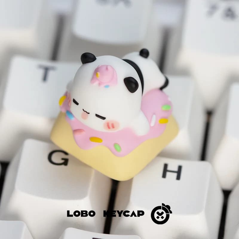 Keycaps Chemistry Shaped Soul - Set of Two Custom Fai-da-Te Keycaps for Mechanic Keyboard, Carini Resin Keycaps, ESC Artisan Keycaps, Gamer Gift