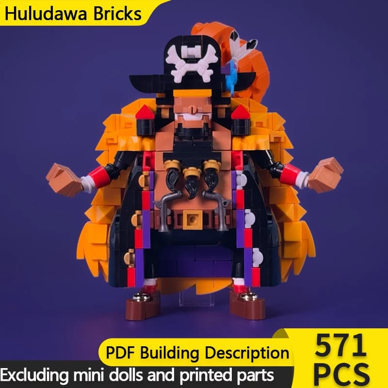 Popular Anime Model MOC Building Bricks Pirate Captain Model Modular Technology Children Holiday Gifts Assemble Toys Suit