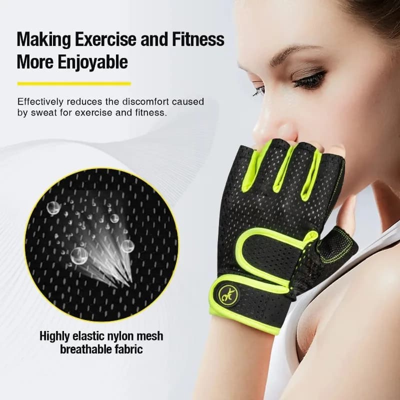New Mountain Road Bike Riding Gloves Outdoor Sailing Paddle Board Sports Gloves Short Finger Breathable Fitness Gloves
