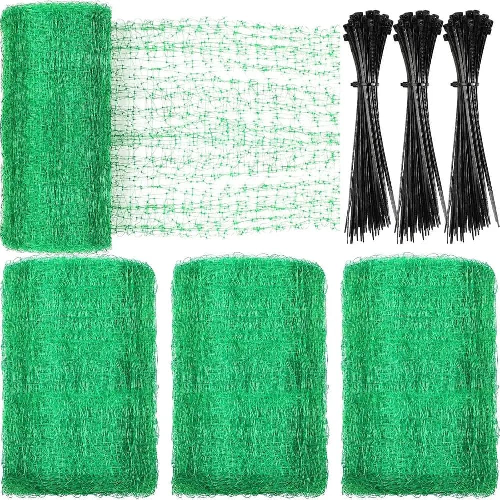 Proteggi le piante e le verdure del giardino con la rete verde anti-cervi e anti-uccelli 7x100ft, 150 fascette incluse